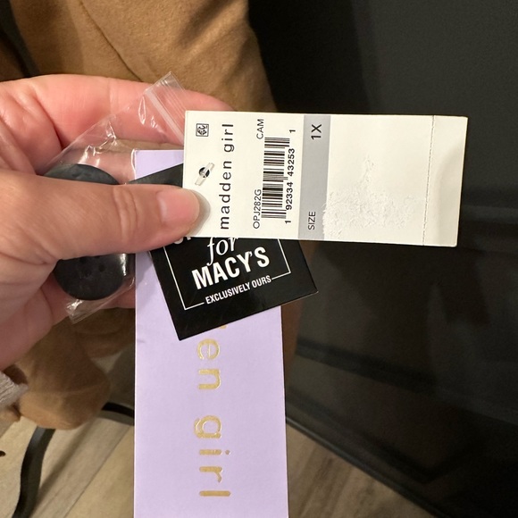 Madden girl faux wool coat in camel - Picture 6 of 11